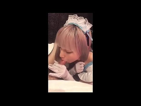 ❤️ 日本偶像 [mayuka]，法國女僕服裝，第 1 部分，口交和用乳液混蛋 ❤️❌ 只是色情 在我們